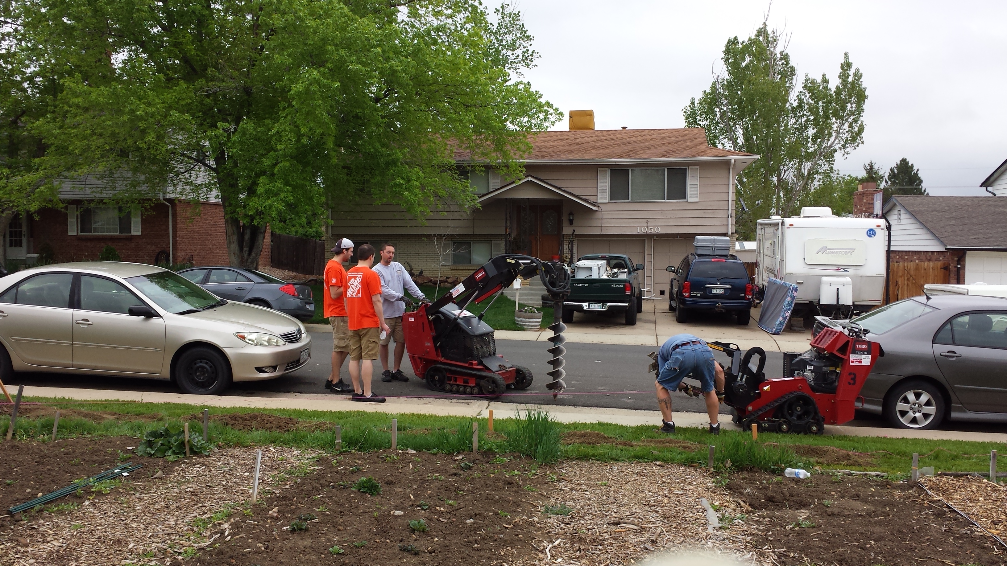 Thanks to Home Depot and Birch munity Garden Volunteers the fence